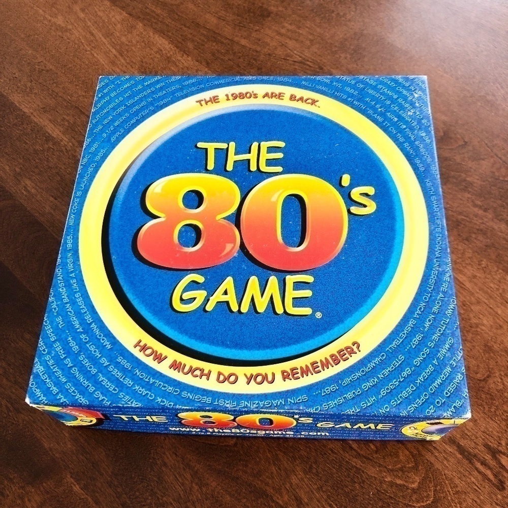 The 80s‎ Game, 80s Trivia Board Game, Vintage, 2001, Nice Condition